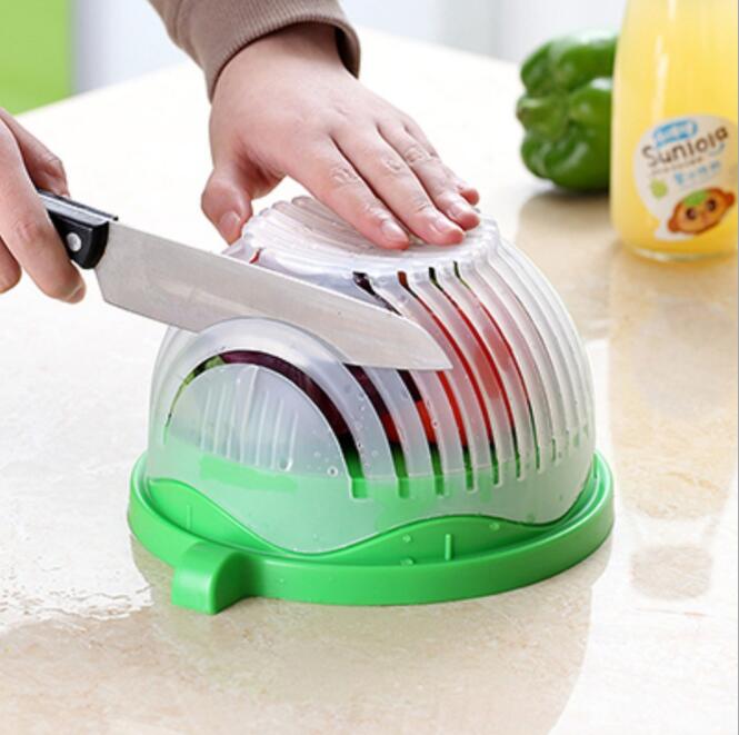 Creative salad cutter and vegetable chopper
