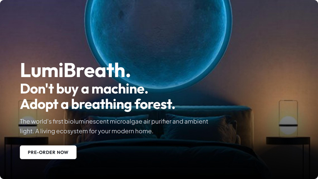 LumiBreath hero - adopt a breathing forest