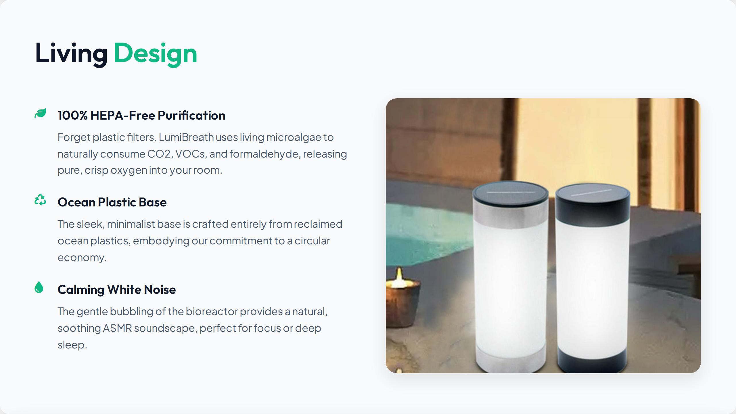 LumiBreath living design features